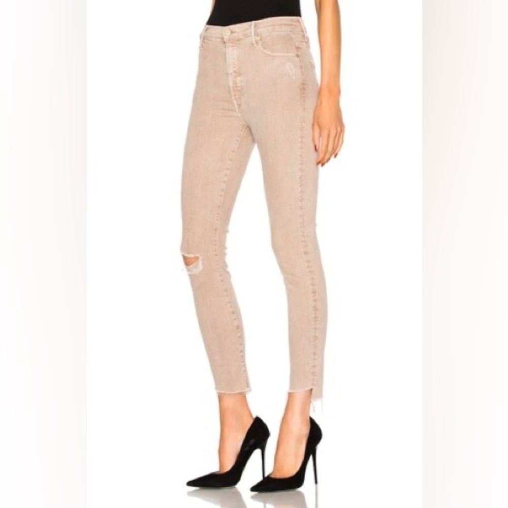 MOTHER Stunner Zip Ankle Step Fray Jean
